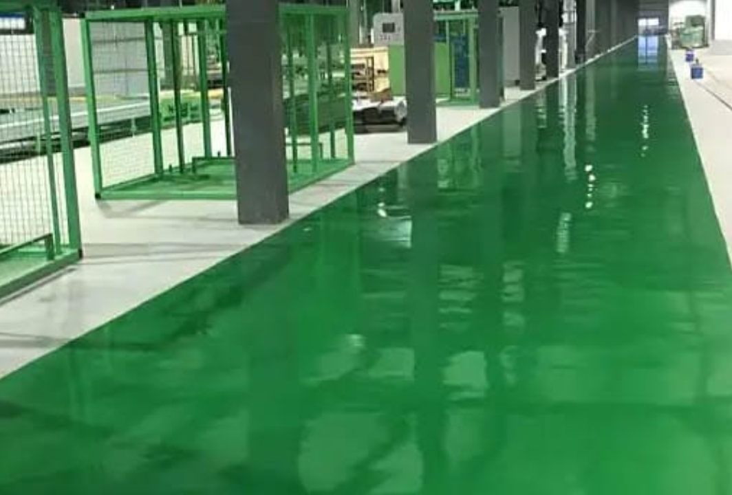 金刚砂地面+地坪漆